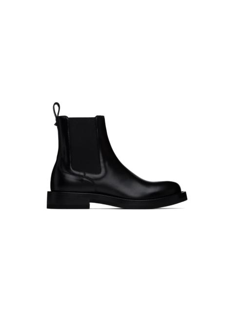Valentino Black Rockstud Chelsea Boots