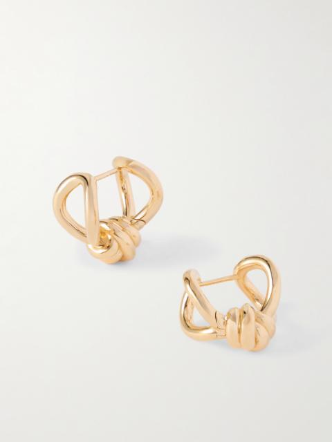 Bottega Veneta Knot Gold-plated Silver Earrings