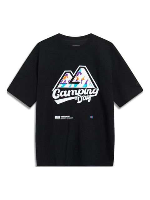 Li-Ning Counterflow Camping Day Graphic T-shirt 'Black' AHST539-3