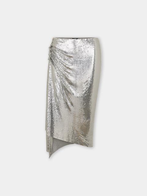 SILVER DRAPED SKIRT IN CHAINMAIL