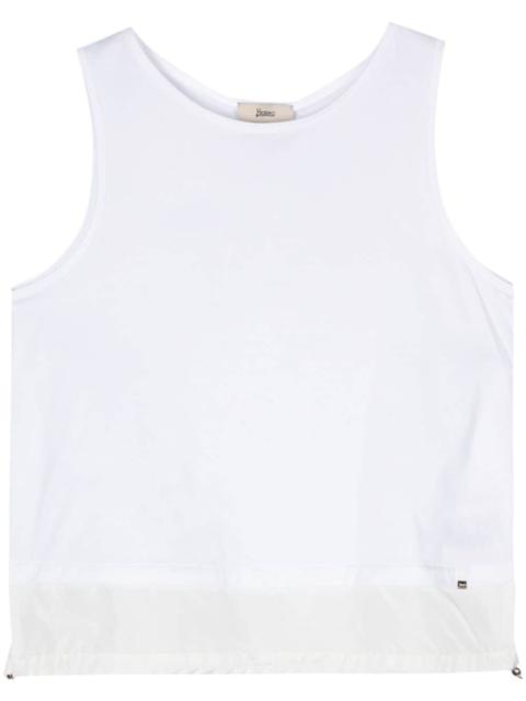 Herno logo-plaque cotton tank top