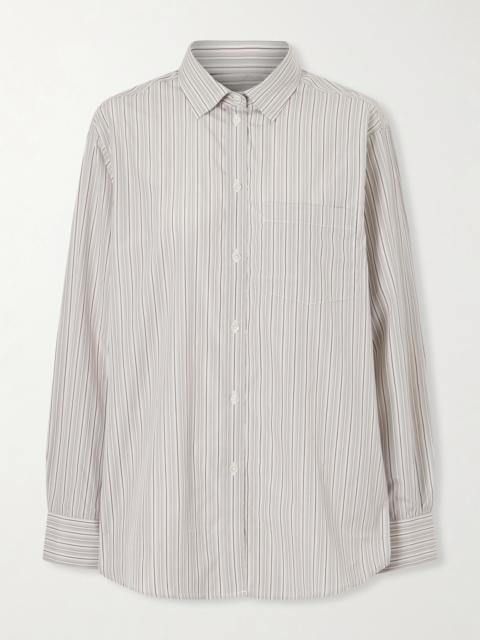 RÓHE Striped Cotton-poplin Shirt