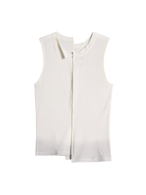Y-3 WOMEN’S KNIT DOUBLE-DYE TANK – BEIGE