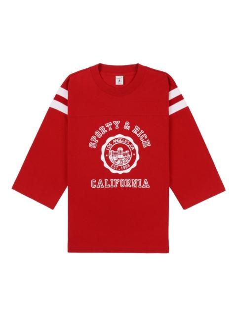 Sporty & Rich striped graphic top