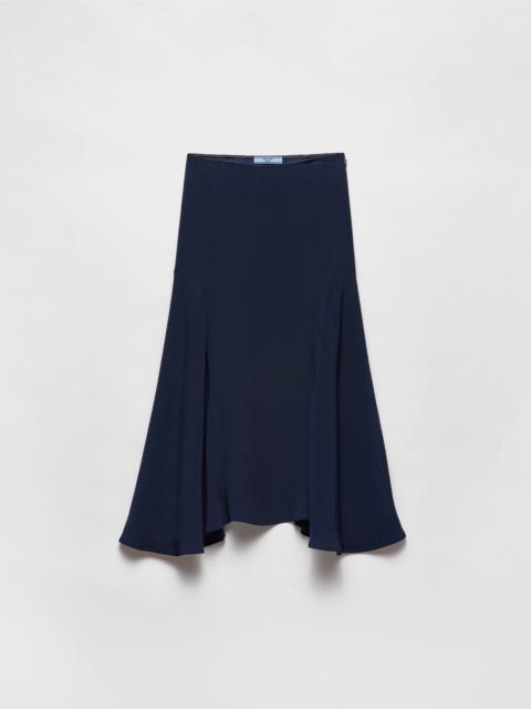 Prada Cady crepe midi-skirt