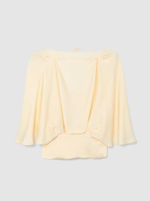 LIBEROWE FAYE DRAPED TOP WITH OPEN BACK