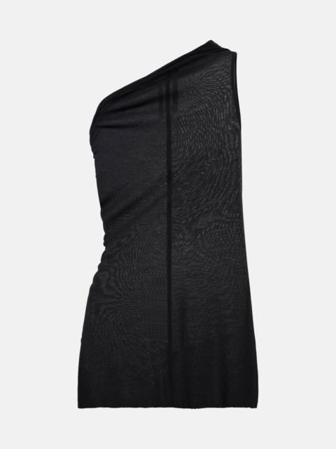 Rick Owens Athena draped one-shoulder top