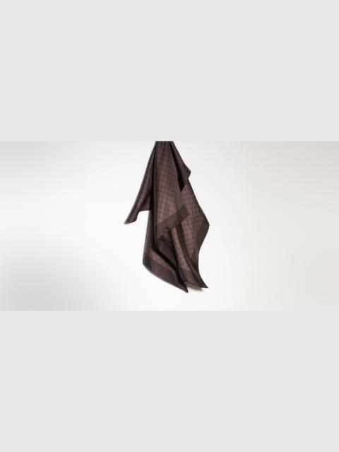 GUCCI GG silk twill jacquard carré