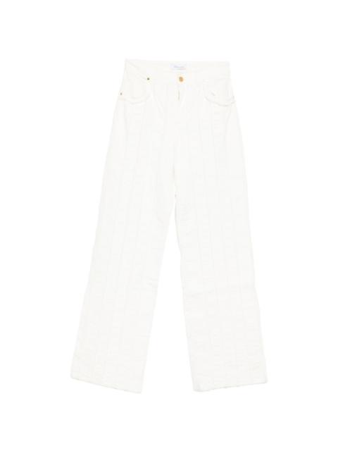 Blumarine fringed jeans