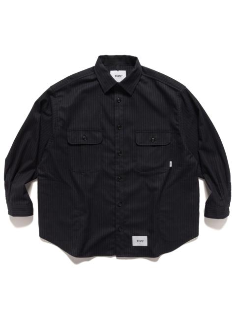 WTAPS BD 01 / LS / Broadcloth COOLMAX Shirt BLUE | REVERSIBLE