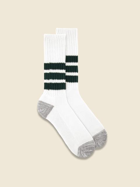 ROTOTO® Coarse Ribbed Old School Sock - Dark Green