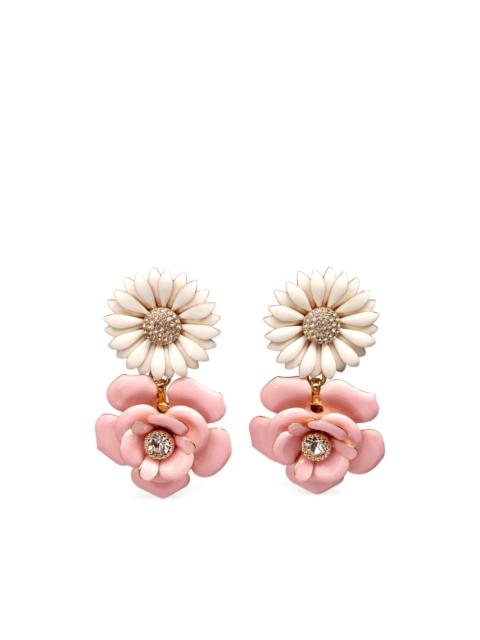 CAROLINA HERRERA flower-drop earrings