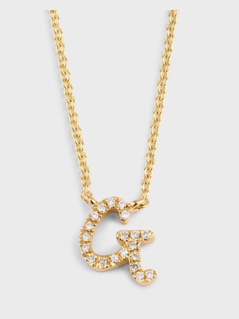 SYDNEY EVAN 14k Diamond Pave Initial Necklace