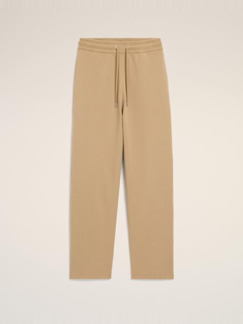 AMI Paris BEIGE COTTON TRACK PANTS WITH AMI DE COEUR