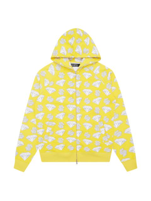 BILLIONAIRE BOYS CLUB DIAMONDS & DOLLARS ZIP-THROUGH HOOD