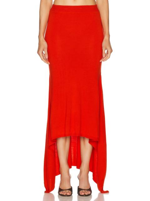 Monse Ribbed Knit Skirt