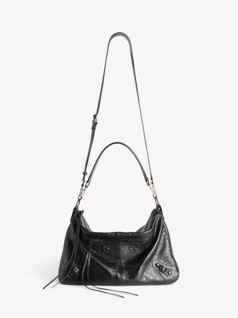 BALENCIAGA Men's Le City Moto Medium in Black