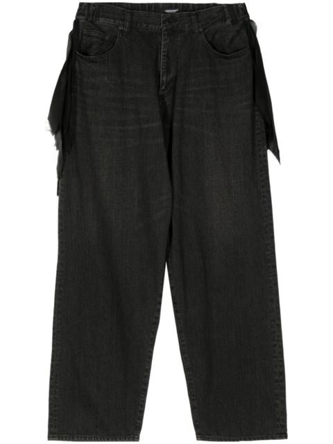 UNDERCOVER low-rise wide-leg jeans