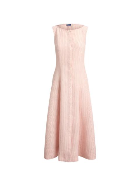 Polo Ralph Lauren striped linen midi dress