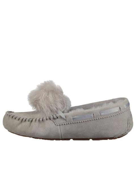 UGG (WMNS) UGG Dakota Pom Pom Slip on Grey 1019015-SEL