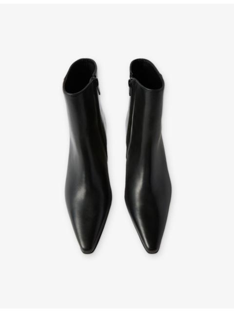 WHISTLES Kitten Leather Heeled Ankle Boots