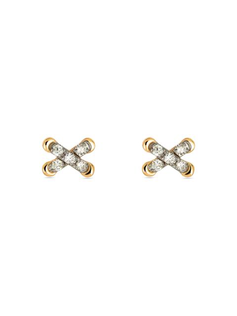STONE AND STRAND Diamond Cross Stitch Studs