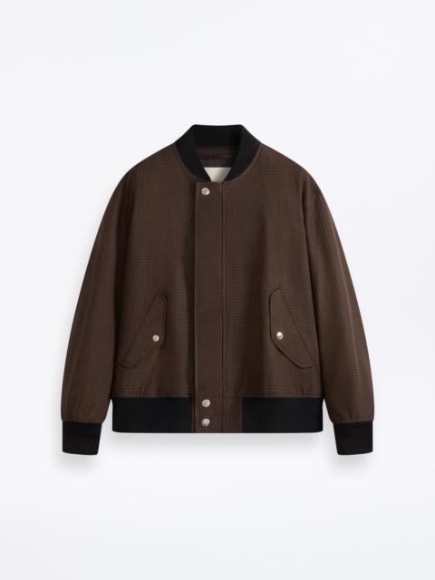 Mackintosh Saughtree Wool Poplin Bomber Jacket