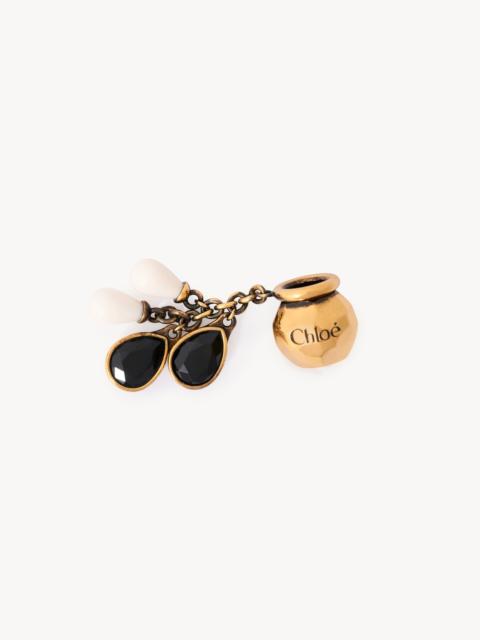 Chloé SPHERE PEARL DICE CHARM FOR BRACELET BAG IN BRASS