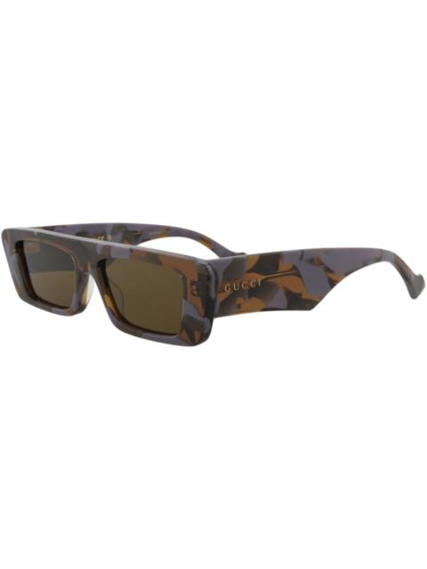 Gucci Square Rectangle Sunglasses Havana/Havana/Brown (GG1331S-30013890-006)