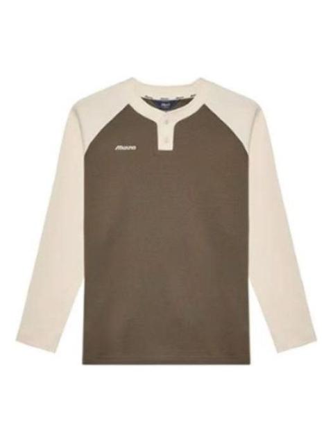 Mizuno Heritage Long Sleeve Shirt 'Beige' D2CA34H1