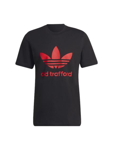 adidas adidas Original Old Trafford Trefoil T-Shirt 'Black' HP0451