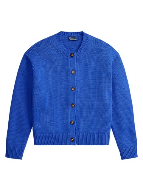 Polo Ralph Lauren Women's Knit Linen-Blend Cardigan - Gala Blue