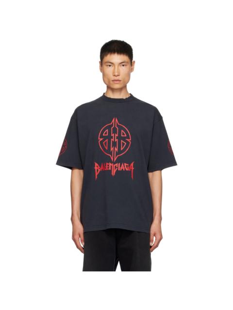 BALENCIAGA Black Graphic T-Shirt