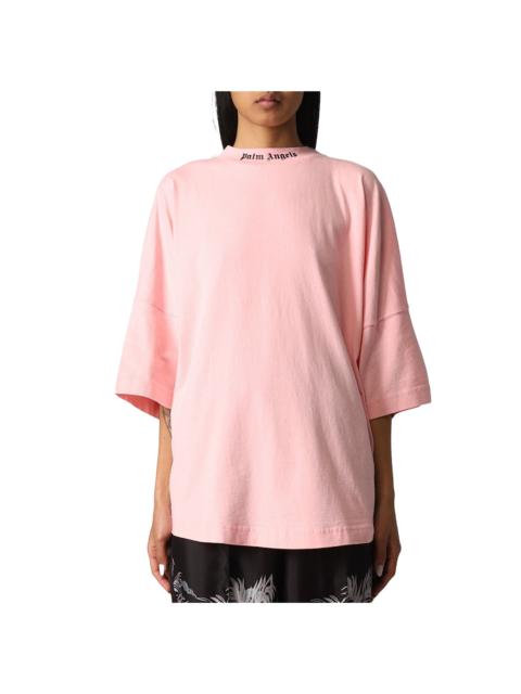 Palm Angels Classic Logo Oversized T-Shirt WMNS "Almond Blossom" PWAA023C99JER00 13410