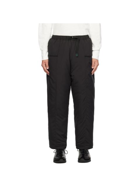 South2 West8 Black Insulator Belted Trousers