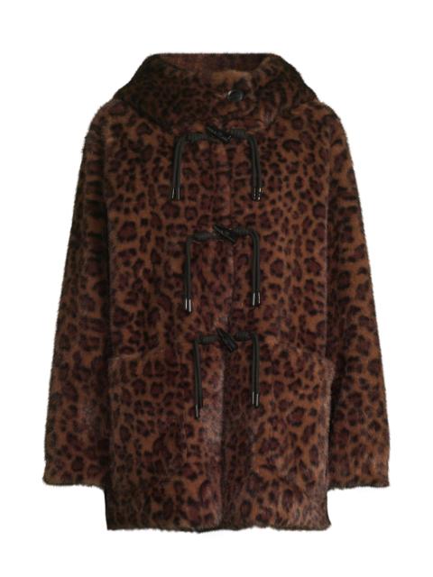 KOBI HALPERIN Women's Daisy Leopard-Print Faux-Fur Coat - Brown Multi