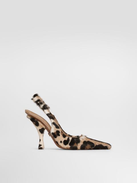 Dolce & Gabbana Leo kid leather slingback