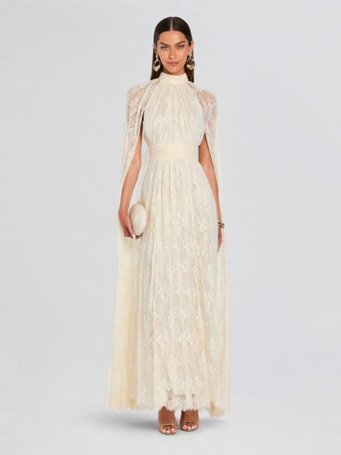 HEMANT & NANDITA ONIR CAPE MAXI DRESS
