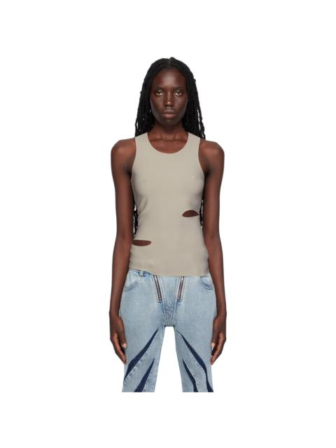 Dion Lee Gray Slit Tank Top