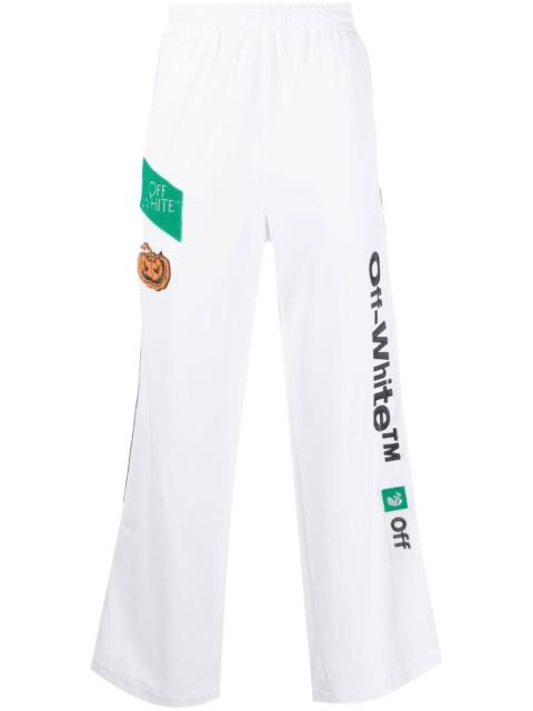 logo-embroidered track pants