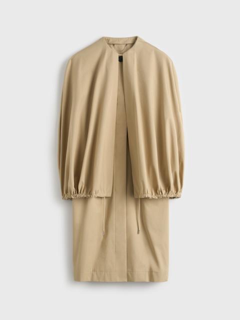 TOTEME Detachable cape coat beige