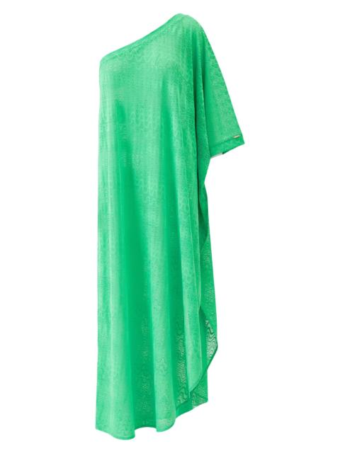 MELISSA ODABASH Women's Savannah One-Shoulder Cover-Up Dress - Green