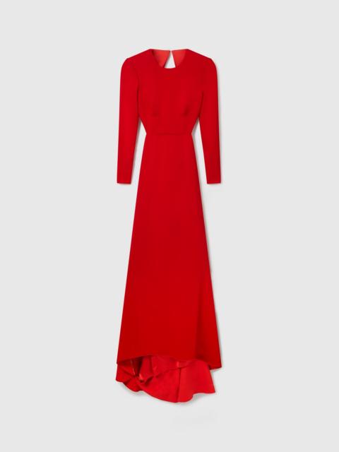 Stella McCartney Backless Long-Sleeve Floor-Length Dress