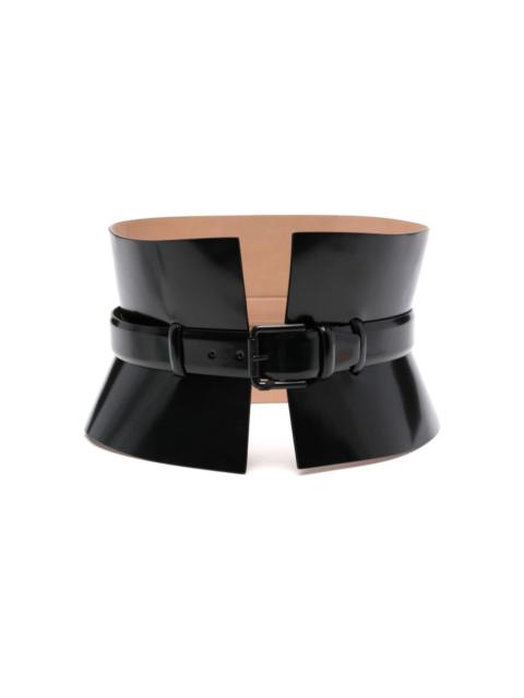 bustier leather belt