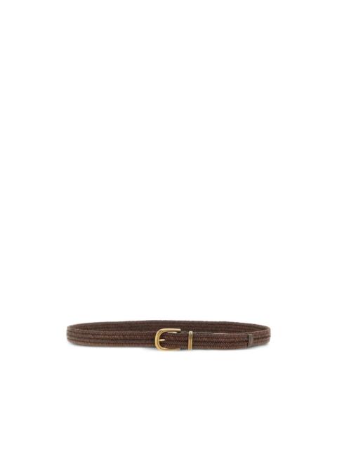 Brunello Cucinelli woven belt