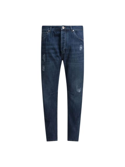 distressed jeans