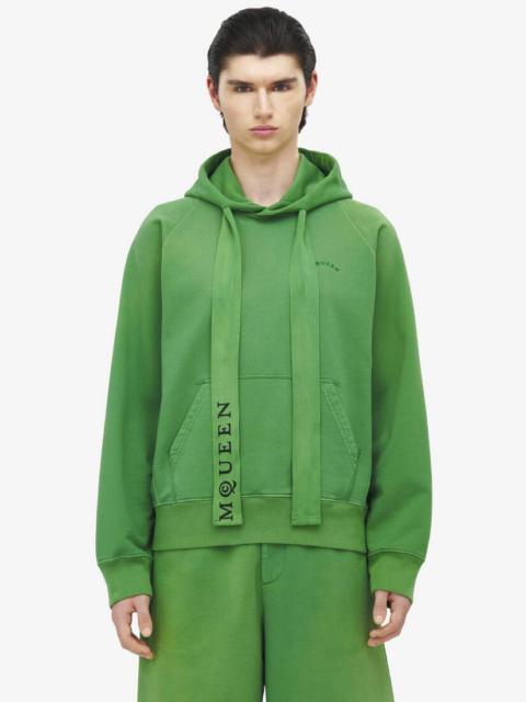 Alexander McQueen Stonewashed Jersey Hooded Sweatshirt