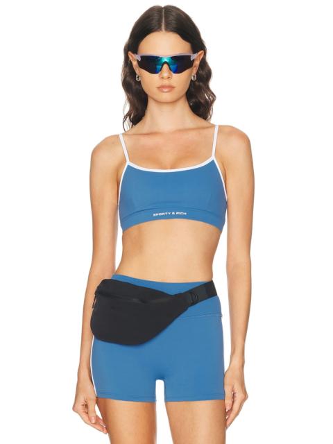 Sporty & Rich Bold Logo Athletic Sports Bra