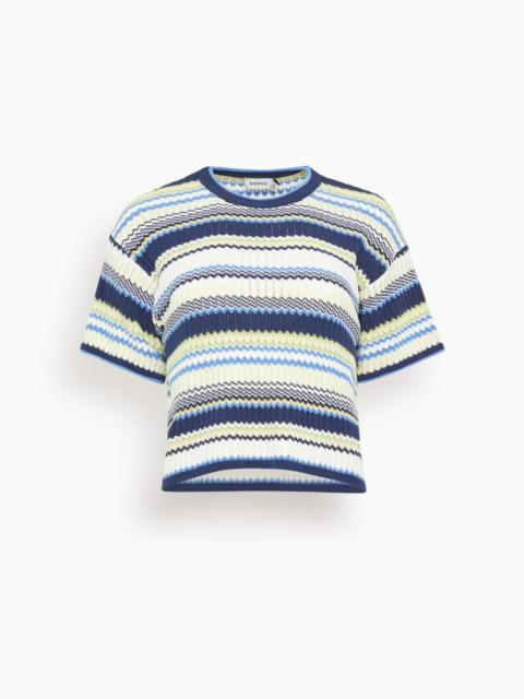 SIMKHAI Tenley Short Sleeve Tee in Midnight Multi