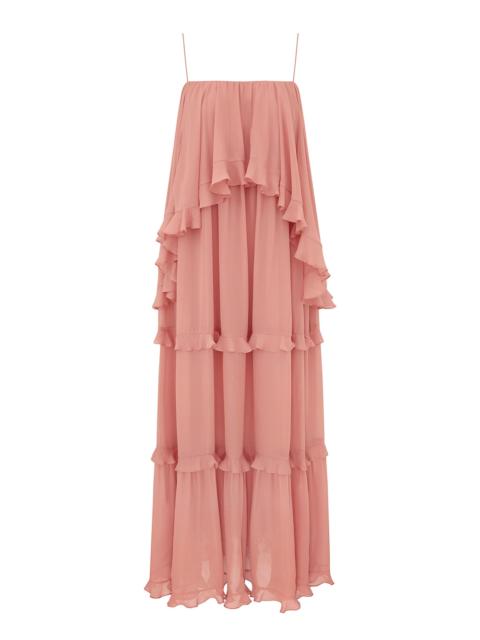 Zimmermann LUNA FRILLED SLIP DRESS